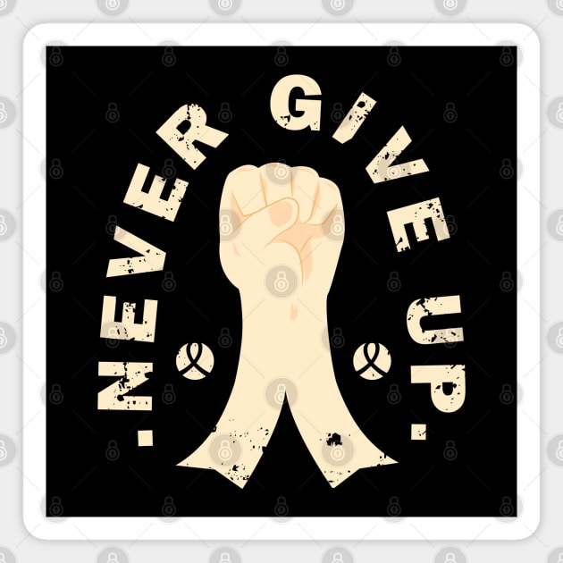 NEVER GIVE UP Magnet by onora